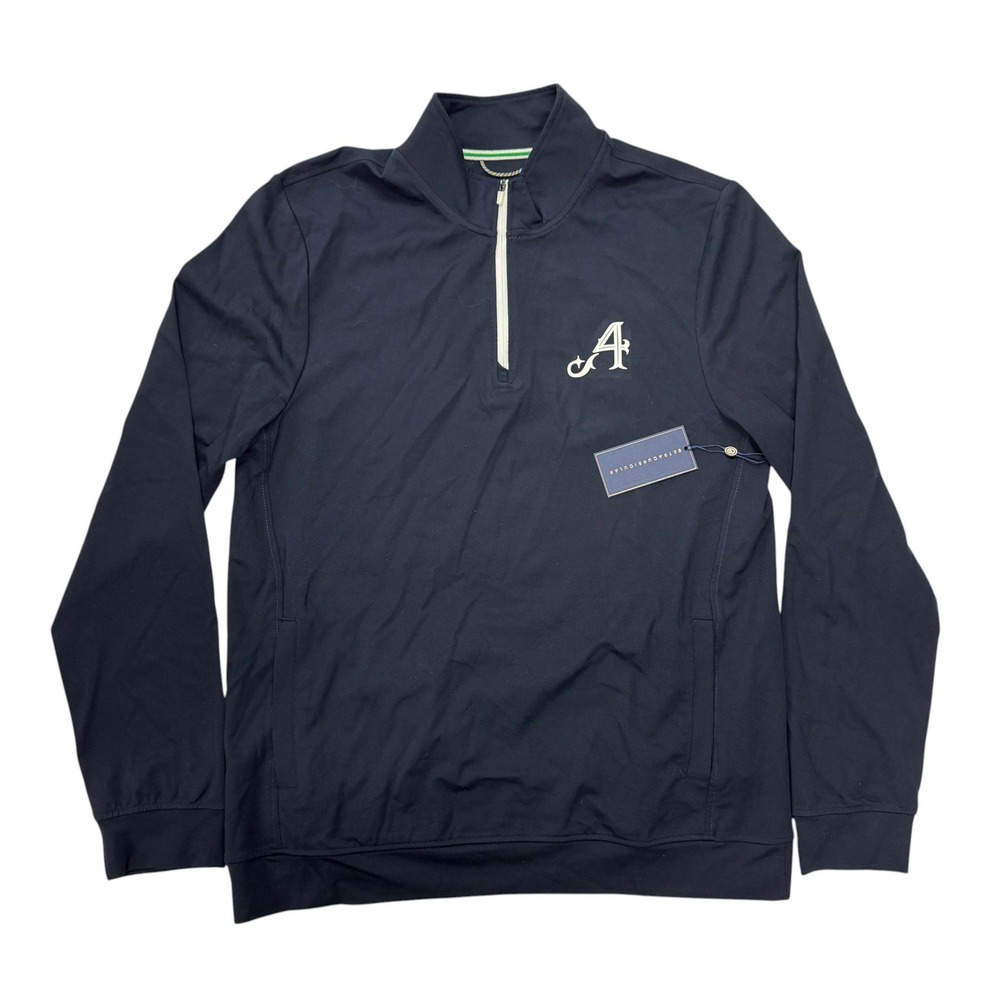 Extracurricular Avery Mock Neck 1/4 Zip Pullover Navy Blazer Men Medium NWT Aces